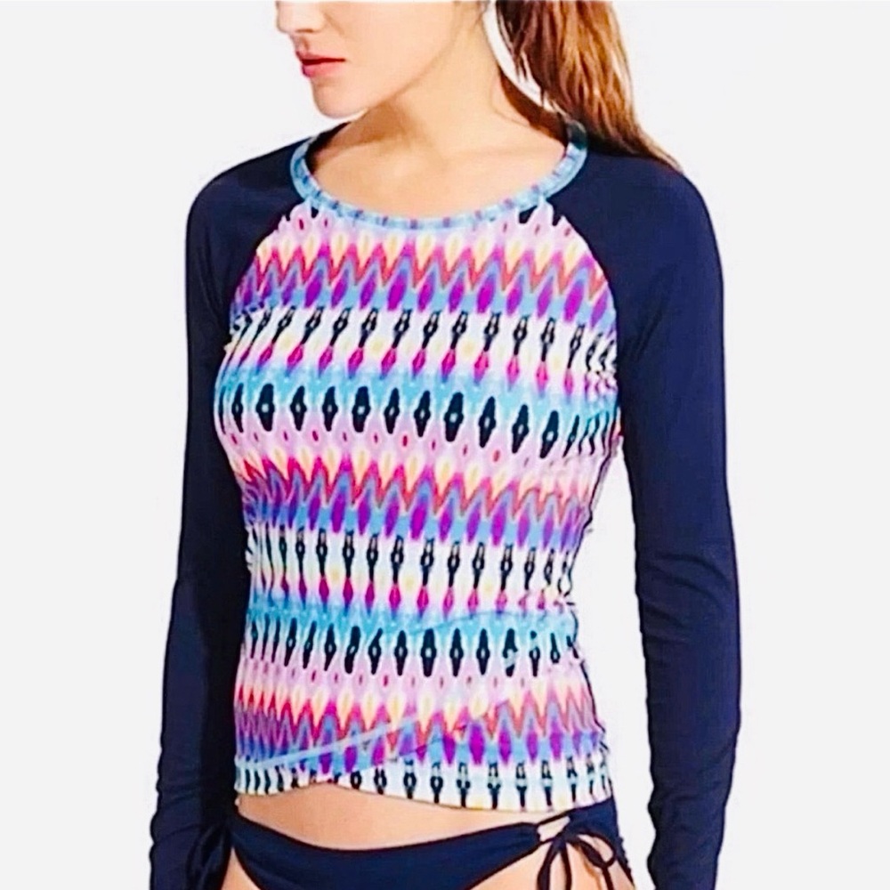 Athleta Boscabell Criss Cross Rash Guard
